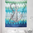 thumbnail image 1 of Anchor Tapestry, Nautical Themed Symbol with Chains Motif on Colorful Chevron Zigzags Background, Fabric Wall Hanging Decor for Bedroom Living Room Dorm, 5 Sizes, Multicolor, by Ambesonne, 1 of 1