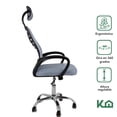 thumbnail image 2 of Silla Ejecutiva con Respaldo Reclinable Gris Mesh Oficina gris, 2 of 8