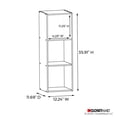 thumbnail image 3 of Closetmaid Cubeicals 3 Cube Storage Shelf Organizer Bookshelf - Vertical Or Horizontal  Easy Assembly Wood White Finish, 3 of 9