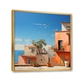 thumbnail image 2 of Designart "Tones Fontanas Italy Terracotta wall art VII" Architecture Floater Framed Canvas Print, 2 of 7