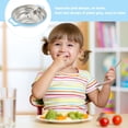 thumbnail image 3 of Tray Plates Baby Weaning Plate Metal Divider Plate Stainless Steel Food Storage Plate for Home Kitchen, 3 of 5