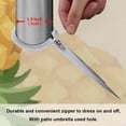 thumbnail image 6 of Coolnut 60" Pineapples Outdoor Round Tablecloth, Waterproof Stain-Resistant Non-Slip Circular Tablecloth with Umbrella Hole and Zipper for Tabletop Backyard Party BBQ Decor, 6 of 7