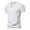 White, variant on VSSSJ Mens Muscle T Shirts Slim Fit V-Neck Short Sleeve Henley Shirt Quick Dry Basic Solid Color Comfy Gym Workout Athletic Tees Black XXXXXL