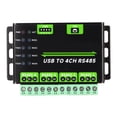 thumbnail image 1 of USB To 4CH RS485 Converter, 4CH Transient Voltage Suppressor 1200bps To 460800bps USB To RS485 Converter Adapter  for System, 1 of 8