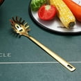 thumbnail image 2 of ReaNea Gold Pasta Spoon, Spaghetti Spoon Stainless Steel Spaghetti Server For Cooking, Pasta Fork, Noodle Fork Noodle Spoon,Gold Spork, 2 of 8