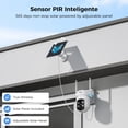 thumbnail image 4 of Hiseeu 4MP Solar PTZ Security Camera Wireless Outdoor 2.4G/5.8G WiFi Battery Powered, 4 of 9