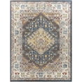thumbnail image 6 of Mark&Day Area Rugs, 5x7 VAR Traditional Teal Area Rug, Blue Taupe Grey Carpet for Living Room, Bedroom or Kitchen (5'2" x 7'), 6 of 7