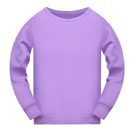 

Toddler Boys Girls Long Sleeve Solid Prints Nightwear T Shirt Tops Little Girls Ling Sleeve Shirt Rainbow Shirt for Toddler Toddler Girl Top with Toddler T Shirt Crop Hoodies for Girls Dinosaur Shirt