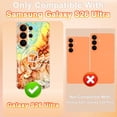 thumbnail image 2 of CASEFIV Compatible with Magnetic for Samsung Galaxy S26 Ultra Case with Invisible Ring Stand,Rugged Slim Shockproof Marble Pattern Design Case for Women Men Girls,Orange Marble, 2 of 8