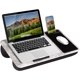 thumbnail image 1 of LAPGEAR Home Office Pro Lap Desk with Wrist Rest,  Pad, and Phone Holder - Black Carbon - Fits up to 15.6 Inch Laptops - Style No. 91598, 1 of 6