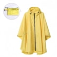 thumbnail image 1 of Typpkmm Chubasquero Con Capucha Para Acampar Al Aire Libre, Capa con Cremallera - Amarillo, 1 of 6