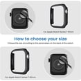 thumbnail image 5 of [4 Pack] Fintie Case Compatible with Apple Watch Series 7 45mm, Hard PC Bumper Cover Case Protective Frame Compatible with iWatch Series 7 45mm Accessories, Black, Green, Blue, Clear, 5 of 7
