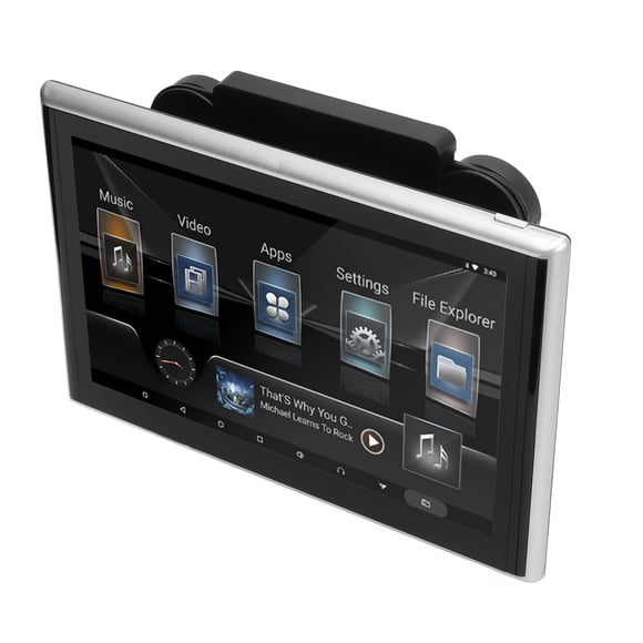 Reproductor de vídeo con reposacabezas de coche de 9 pulgadas, pantalla táctil HD 1920 X 1200, compatible con Bluetooth 2G Ram 32G ROM para Android 9,0