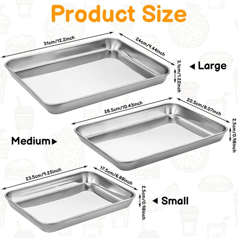Stainless Steel Inch Baking Pan In Cm Chicago Metallic 9-inch