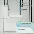 thumbnail image 6 of YYAo Toilet, Comfort Toilet,One Piece Toilet with Comfort Chair Seat ADA Height 17",1.1/1.6 GPF, Gloss White, 6 of 15