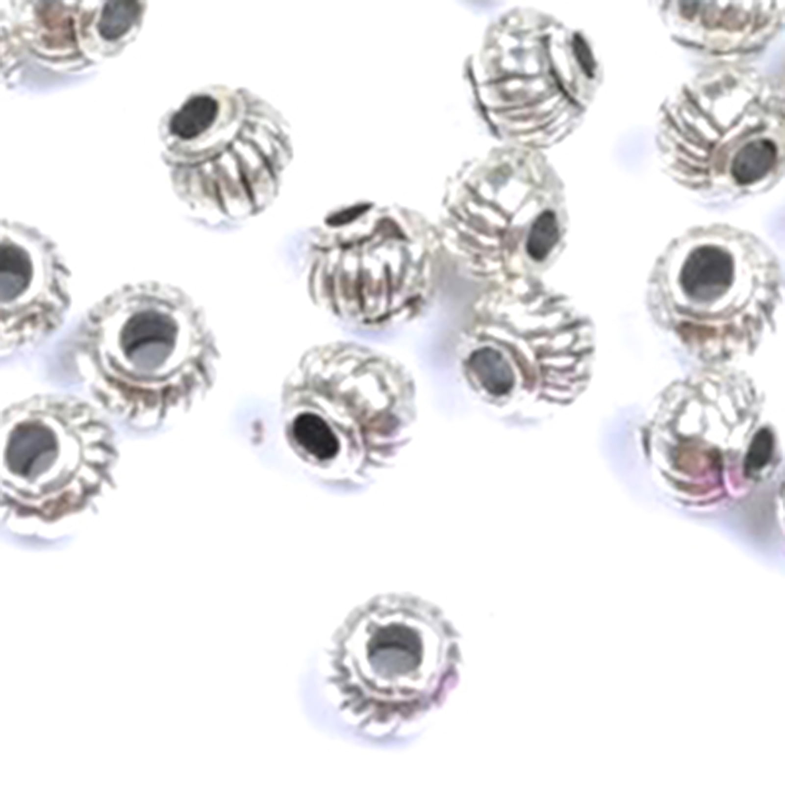 100pcs Tibetan Silver Spacer Beads Fit Charm Chaîne Artisanat À faire soi-même Jewelry Findings 