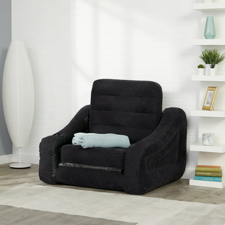 Intex Inflatable Pull Out Sofa Chair and Twin Bed Air Mattress Sleeper