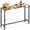 Yellow Teak-55", variant on Arlopu Outdoor Bar Table, 47'' Rectangle Patio Counter Height Table High Pub Table with Waterproof Top & Sturdy Metal Frame for Balcony, Bistro, Garden, Backyard