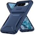thumbnail image 7 of for Google Pixel 8 Pro Case with Built-in Camera Lens Slide Cover, Heavy-Duty Shockproof Rugged Case Heavy Duty Bumper Shockproof Phone Cover for Google Pixel 8 Pro,Blue, 7 of 7