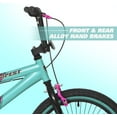 thumbnail image 5 of 20" Kent Tempest BMX Bicycle, Fits Riders 4'2" - 5', Black/Aqua, Child, Unisex, 5 of 12