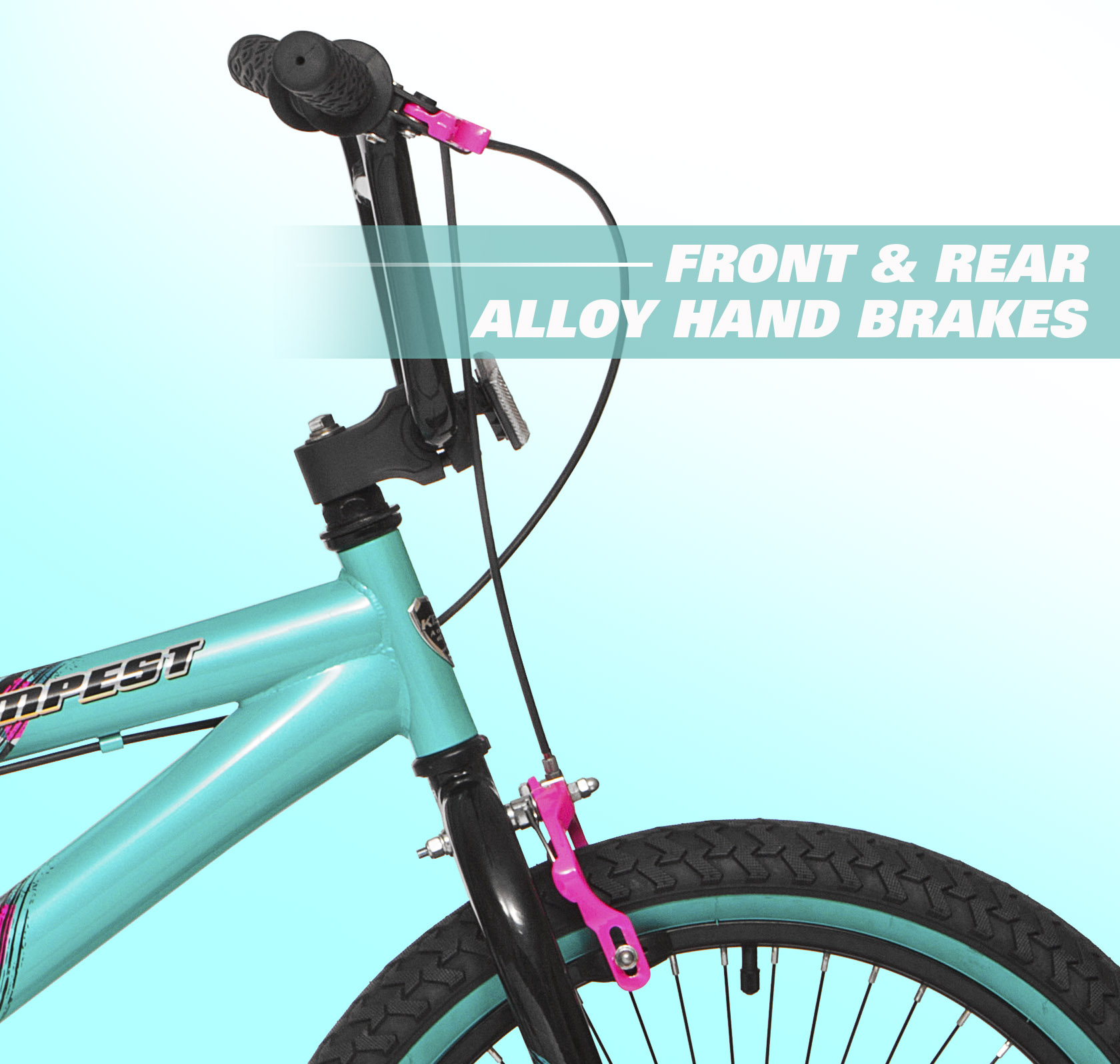 Kent 20" Tempest BMX Bicycle, Black/Aqua photo 5