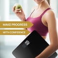 thumbnail image 3 of Bathroom Scale, Highly Accurate Digital Bathroom Body Scale, Measures Weight up to 400 lbs. Includes Batteries Black, 3 of 6