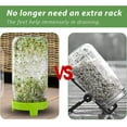 thumbnail image 4 of Yirtree Sprouting Lids, Plastic Sprout Lid with Stainless Steel Screen for Wide Mouth Mason Jars, Germination Kit Sprouter Sprout Maker with Stand Water Tray Grow Bean Sprouts, Broccoli Seeds, 4 of 8