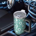 thumbnail image 6 of 40oz Pioneer Flower Floral Print Pattern Insulated Tumbler with Handle, BPA-Free Leak Proof Lid and Straws, Double Wall Vacuum, Hot 12h/Cold 34h, 6 of 6