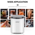 thumbnail image 6 of Costway Ice Maker Machine 2.2 L Water Tank 27 lbs Capacity Automatic Ice Maker, White, 6 of 9
