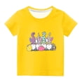 thumbnail image 1 of Haut à Manches Courtes Imprimé Ufs de Pâques Col Rond pour Enfants Garçons Filles, 1 of 4