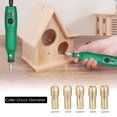thumbnail image 3 of Graflsoa Compact 12V Mini Rotary Tool Kit with 24 Accessories, 5000-15000 RPM 3-Speed Adjustable Electric Grinder for Precision DIY Projects, US Plug, Green, 3 of 6