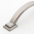 thumbnail image 2 of GlideRite 3 in. Center Arched Square Pulls Cabinet Hardware Handles, Weathered Nickel, Pack of 25, 2 of 3