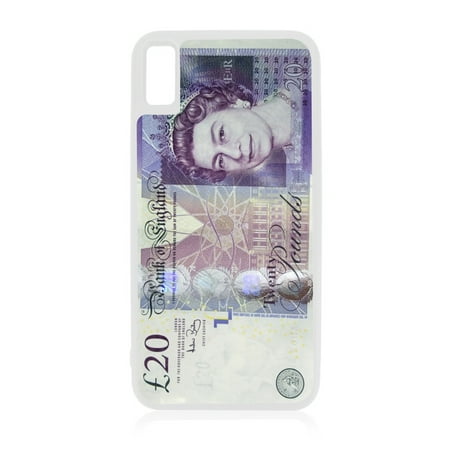 20 Pound English Bill Design White Rubber Case for iPhone XR - iPhone XR Phone Case - iPhone XR (Best Phone For 150 Pounds)