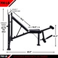 thumbnail image 3 of JFIT Olympic Weight Bench with Leg Developer Attachment, 3 of 5