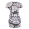 thumbnail image 3 of ZOELNIC Women's Short Sleeve Ruched Maternity Printed T-Shirt Top, 3 of 5