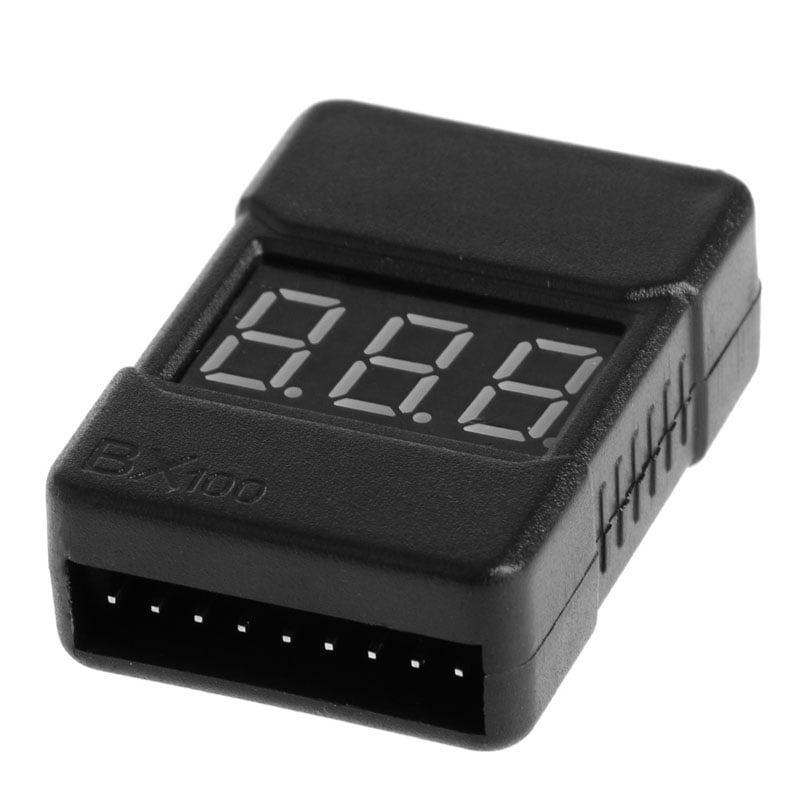 BX100 1-8S Lipo Battery Low Voltage Power Display Tester Buzzer Alarm 