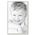 thumbnail image 2 of ArtToFrames 23" x 37" White Square Star Emboss Picture Frame, 23x37 inch White Wood Poster Frame (WOM-5125),  Pack, 2 of 7