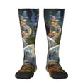 thumbnail image 2 of Lsque Sunflower Field Spotted Dog Printed Crew Socks Men's Women's LightWeight Thin Casual Calf Socks ,Knee High Socks,Cotton Socks, 2 of 9