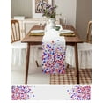 thumbnail image 6 of Hokiten Table Runners 48 Inches Long Dress Scarves, 4th of July Farmhouse Kitchen/Dining Table Runner, Short Coffee Tablerunners, Red Blue Star Independence Day 13x48 Inch, 6 of 7