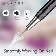 Makartt Black Electric Nail Drill Machine, Portable Efile Kit for Acrylic Nails Professional Manicure Set with Nail Drill Bits Sanding Bands