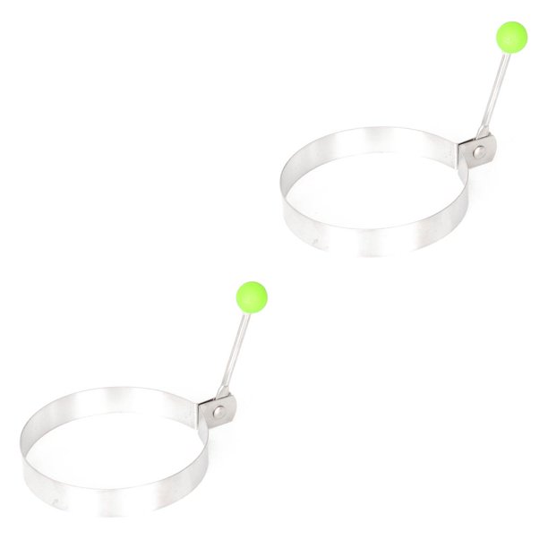 Advancent Molde para tortitas de acero inoxidable, molde para tortillas, anillo de huevo frito reutilizable, resistente al agua, prototipo Ronda 8.5 cm 2Conjunto