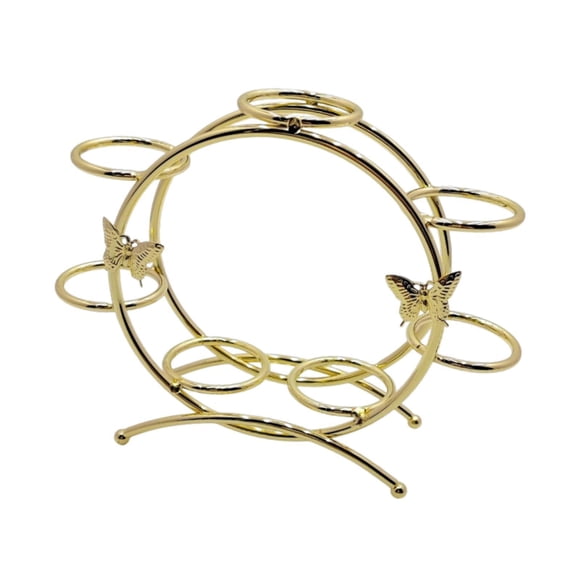 HILABEE Support de Boule de Cristal pour Hôtel Cadeau de Pendaison de Crémaillère Fête d'Anniversaire Doré