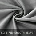 thumbnail image 5 of SMILETIME Grey Velvet Curtains with Rod Pocket Thermal Insulated Soft Privacy Room Darkening Velvet Drapes for Bedroom and Living Room, Set of 2 Panels, 52 x 108 Inches Long, 5 of 7
