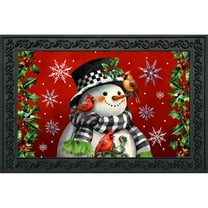 Briarwood Lane Snowman With Cardinals Doormat
