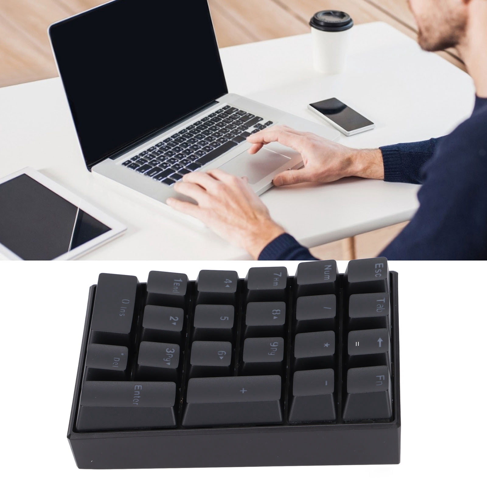 Gaming Keyboard, 21 Keys Backlit Keyboard Stepped Keycap No Need To Drive  For Adult For Home For Young People For Internet Cafe For Office