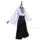 thumbnail image 4 of Disfraz de Cosplay de Anime Demon Slayer Kimetsu No Yaiba Yushiro, peluca con Kimono blanco, camisa, abrigo, pantalón, cinturón, disfraz de Carnaval de Halloween, 4 of 5