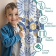 thumbnail image 3 of Blackout Kids Curtains,Blue and Yellow Pioneer Flower Childrens Insulated Curtains Set Of 2,Bedroom Essentials,Toddler Room Decor 42x54in(106x137cm), 3 of 5