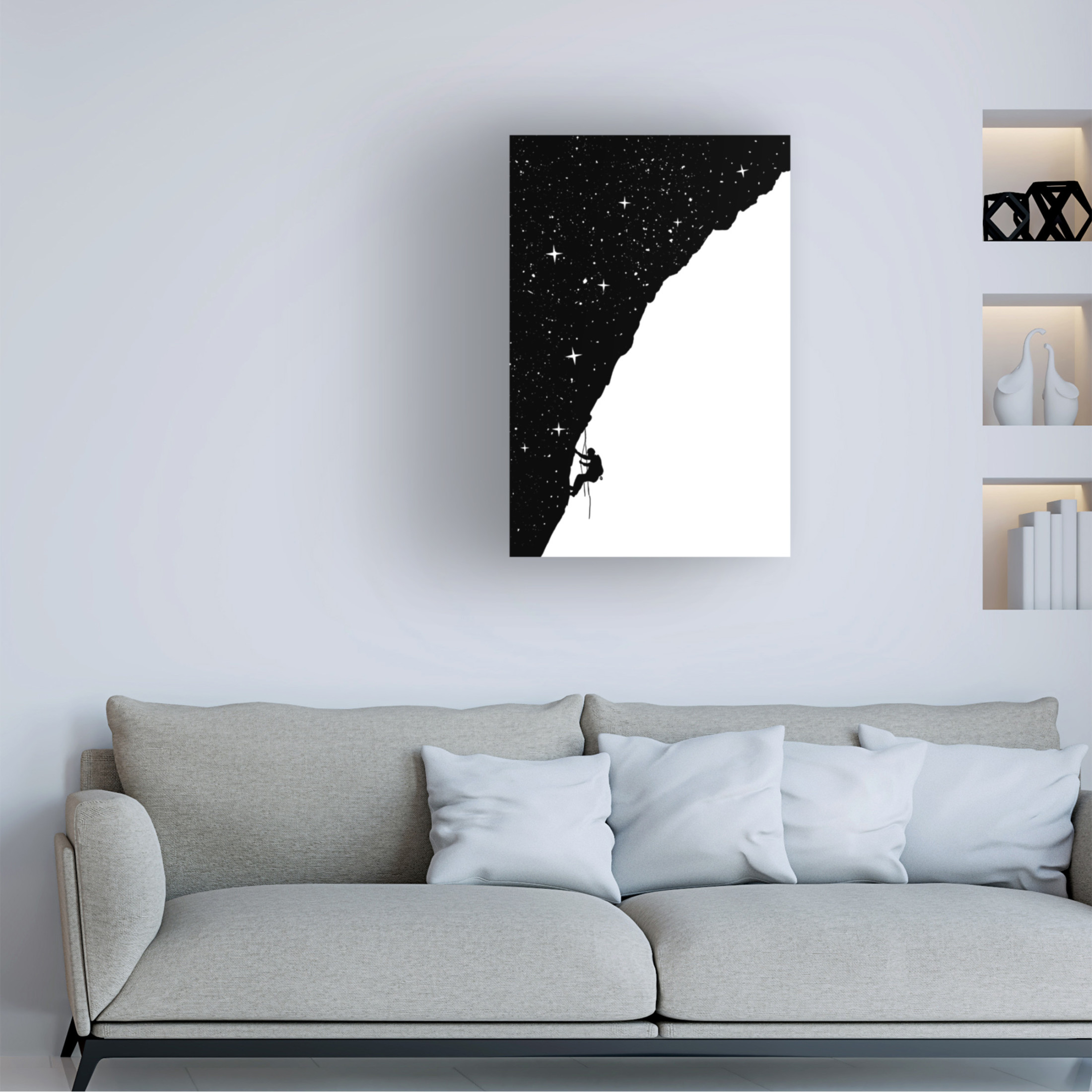 Trademark Fine Art Balazs Solti Night climbing Canvas Wall Art
