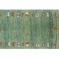 thumbnail image 1 of Ahgly Company Indoor Rectangle Contemporary Green Abstract Area Rugs, 6' x 9', 1 of 6