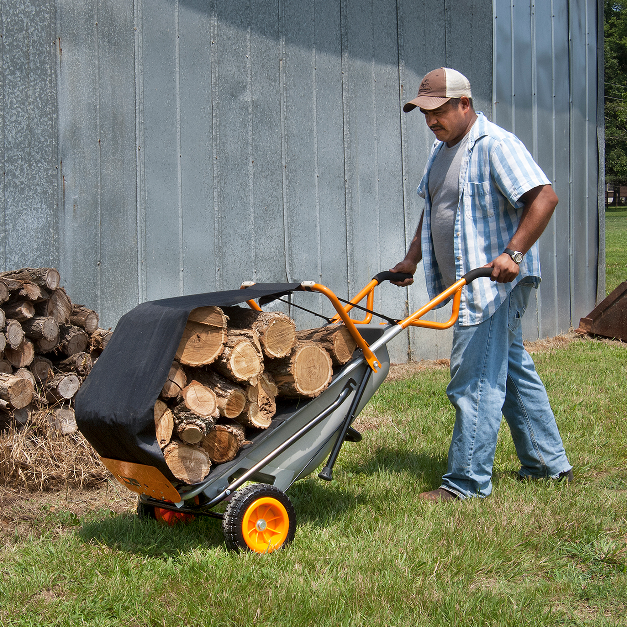 WORX WA0232 Firewood Carrier For WORX Multi-Function Wheelbarrow Aerocart - 3